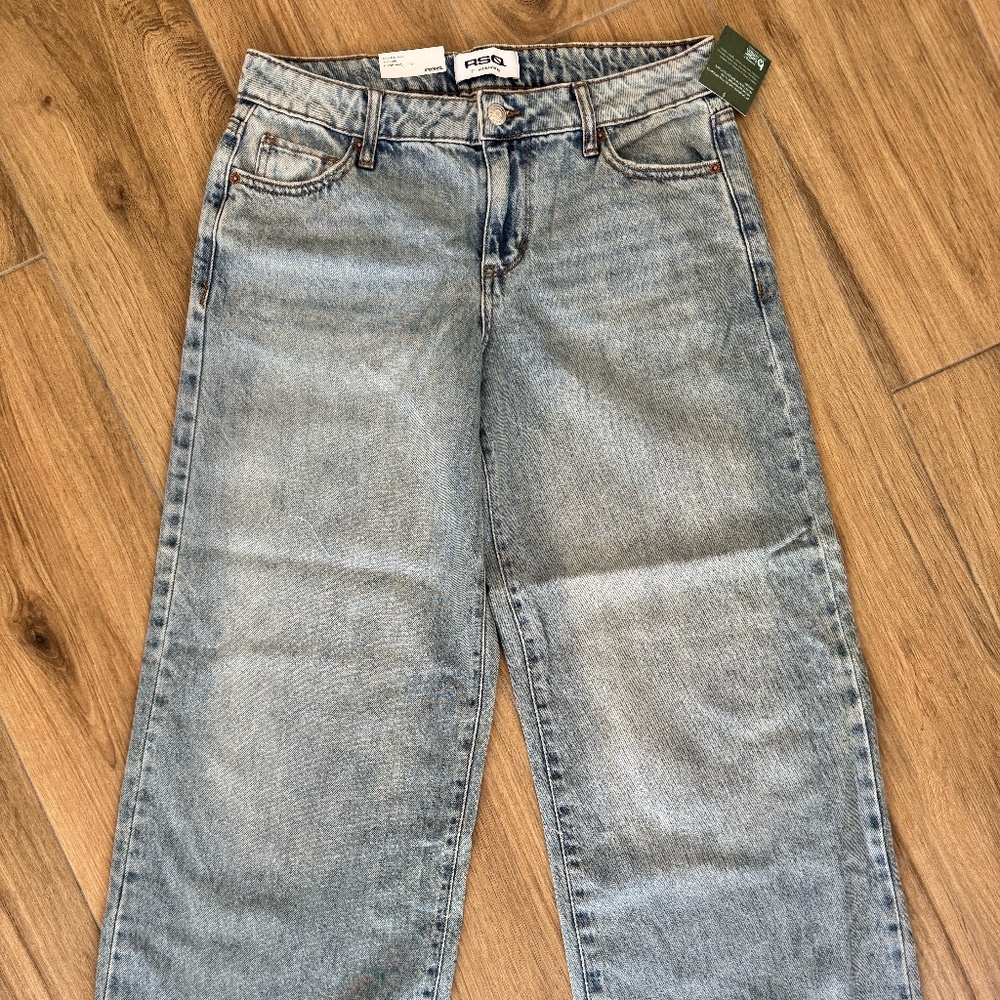 RSQ Womens Mid Rise Wide Leg Jeans